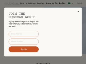 Mubkhar KSA homepage screenshot
