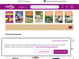 'vidaxl.fi' screenshot