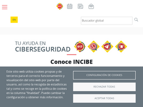 'incibe.es' screenshot