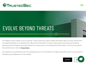 'trustedsec.com' screenshot