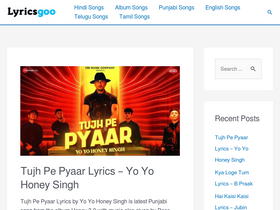 'lyricsgoo.com' screenshot