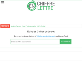 'chiffreenlettre.com' screenshot