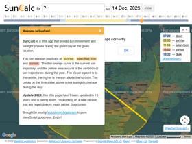 'suncalc.net' screenshot