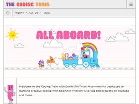 'thecodingtrain.com' screenshot