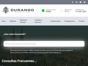 'durango.gob.mx' screenshot