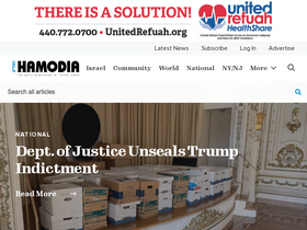 'hamodia.com' screenshot