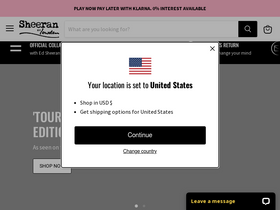 sheeranguitars.com website screenshot