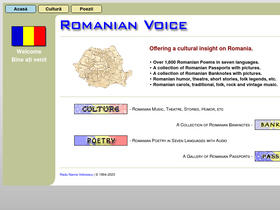 'romanianvoice.com' screenshot