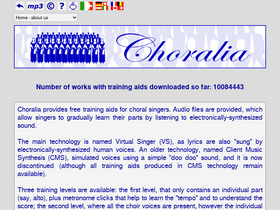 'choralia.net' screenshot