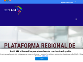 'redclara.net' screenshot