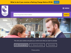'consumercouncil.org.uk' screenshot