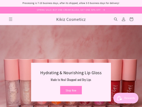 'kikizcosmeticz.shop' screenshot