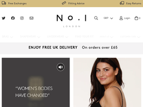 no1bra.com homepage screenshot