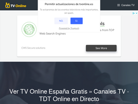 'tvonline.es' screenshot