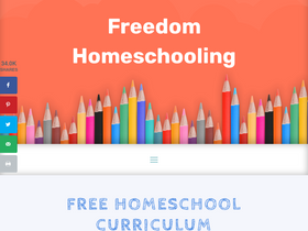 'freedomhomeschooling.com' screenshot