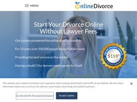 'onlinedivorce.com' screenshot