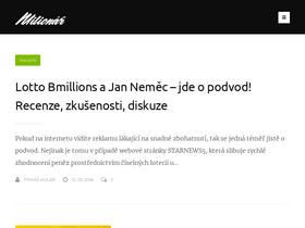 'milionar.org' screenshot