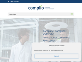 'complio.com' screenshot
