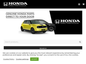 'hondadirectparts.co.uk' screenshot