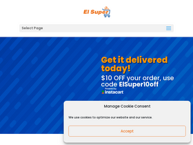 'elsupermarkets.com' screenshot