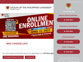 'lpubatangas.edu.ph' screenshot