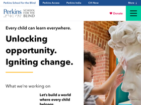 'perkins.org' screenshot