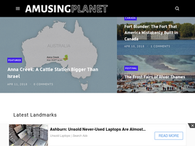 'amusingplanet.com' screenshot
