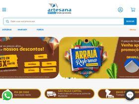 'artesana.com.br' screenshot