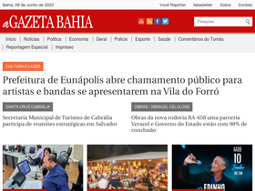 'agazetabahia.com' screenshot