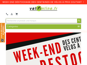 'velo-on-line.fr' screenshot