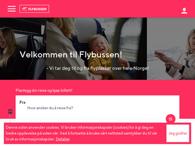 'flybussen.no' screenshot