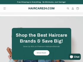 haircare24.com homepage screenshot
