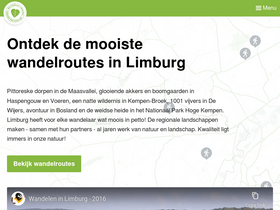 'wandeleninlimburg.be' screenshot