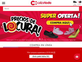 'calzatodo.com.co' screenshot