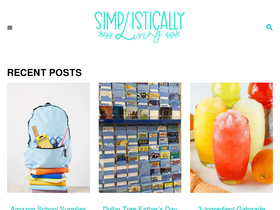 'simplisticallyliving.com' screenshot