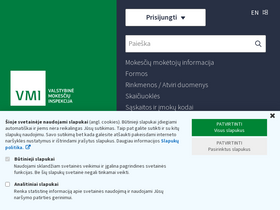 'vmi.lt' screenshot