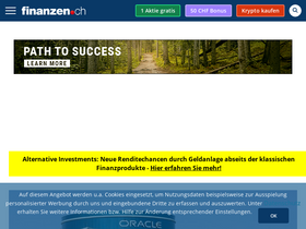 'finanzen.ch' screenshot