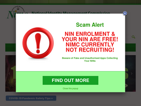'nimc.gov.ng' screenshot