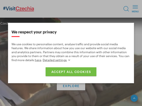 'visitczechrepublic.com' screenshot