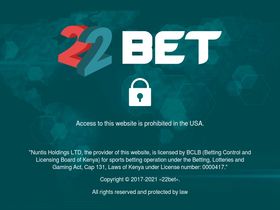 '22bet.co.ke' screenshot