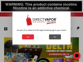 'directvapor.com' screenshot