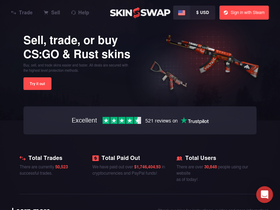'skinswap.com' screenshot