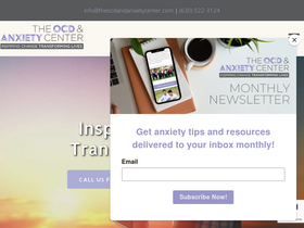'theocdandanxietycenter.com' screenshot