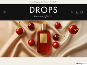 dropsperfume.com homepage screenshot