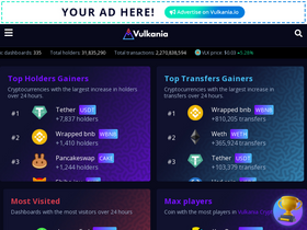 'vulkania.io' screenshot