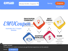 'emucoupon.com' screenshot