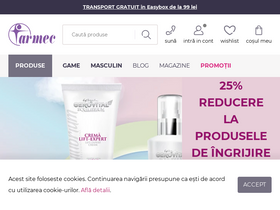 'farmec.ro' screenshot