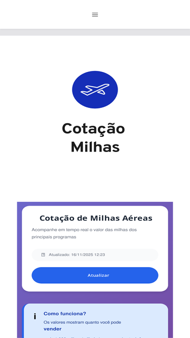 cotacaomilhas.com.br