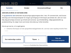 'nhi.no' screenshot