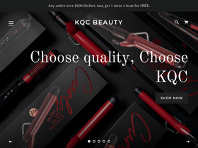 kqcbeauty.com homepage screenshot